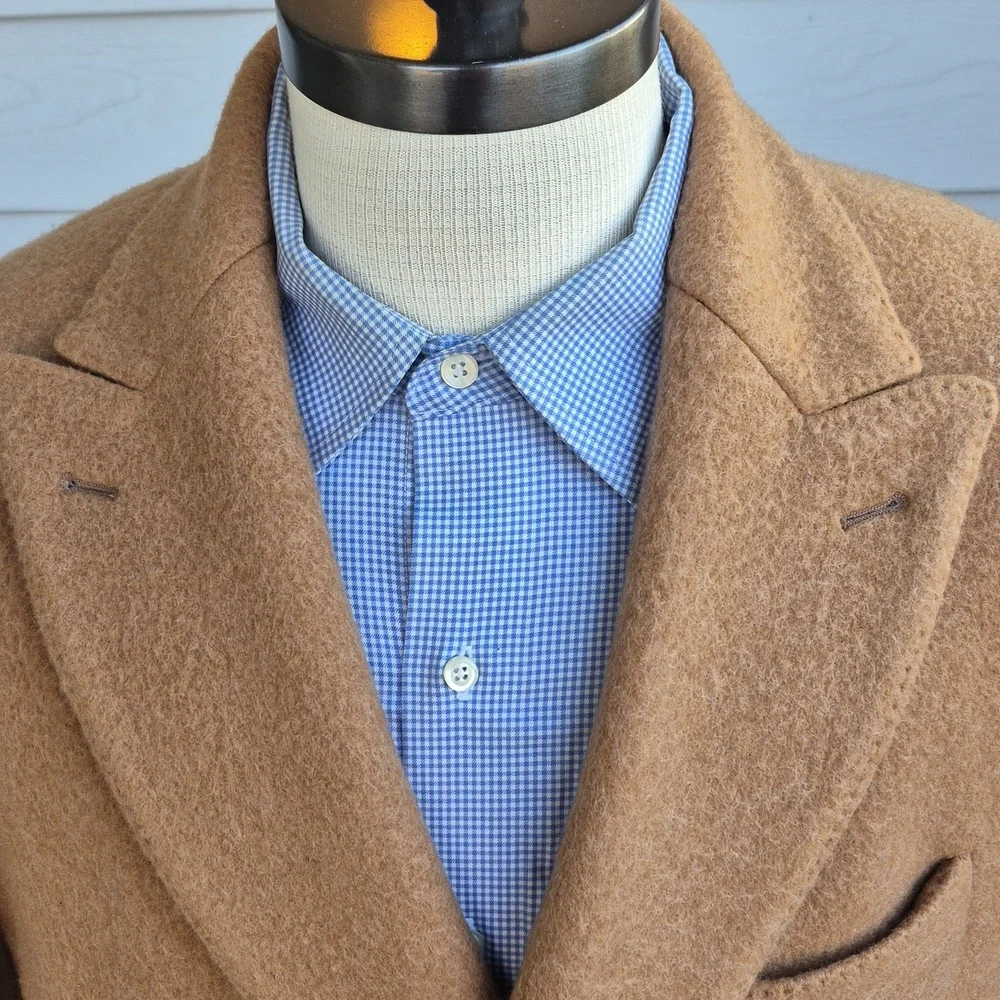 TODD SNYDER Italian Peak Lapel Wool Blend DB Mens Sz 40 Coat Overcoat‎ Topcoat
